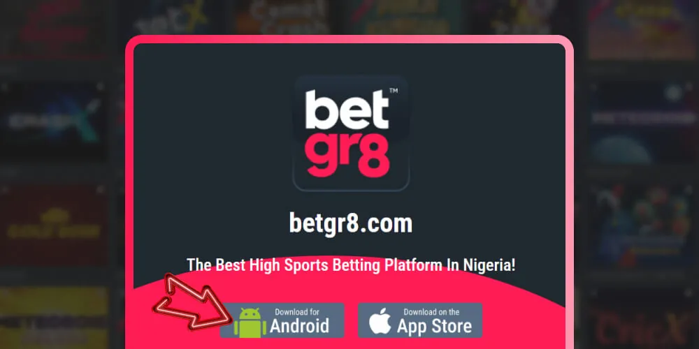 press the download for Android
