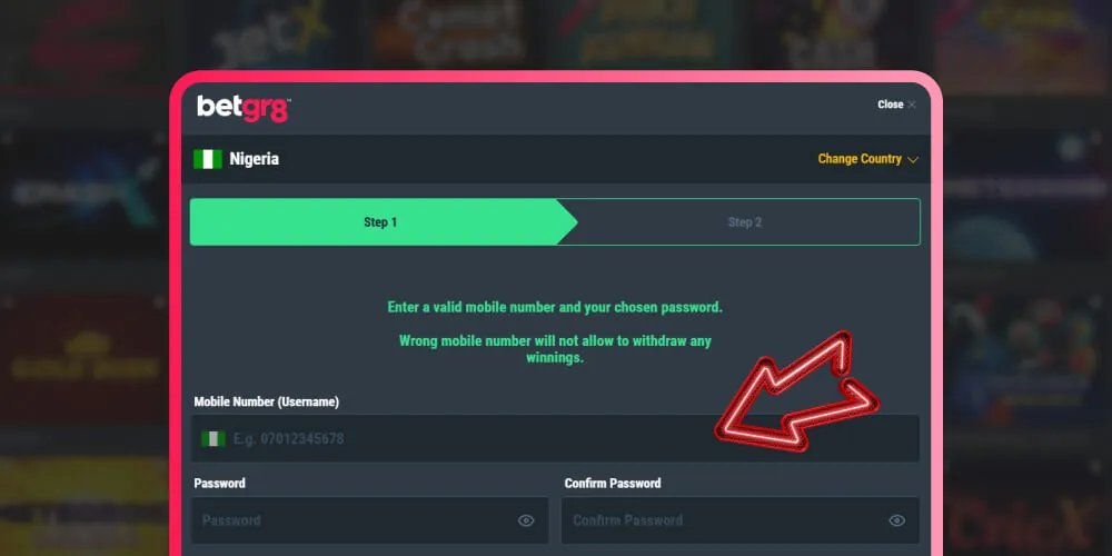 submit a valid mobile number